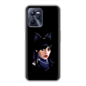Чехлы Венсдей на Realme C35 Уэнсдей (AlphaPrint) (серьезная Уэнздей)