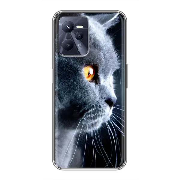 Чехол с принтом «Серый Кот» для Realme C35 Чехол с принтом «Серый Кот» для Realme C35