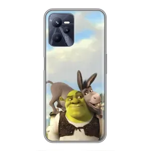 Чохол з мультфільмом Шрек на Realme C35 (Шрек та Осел)
