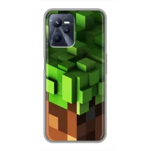 Чехол Майнкрафт на Realme C35 (AlphaPrint) Minecraft (текстура Майнкрафт)