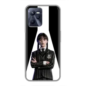 Чехлы Венсдей на Realme C35 Уэнсдей (AlphaPrint) (W-Wednesday)