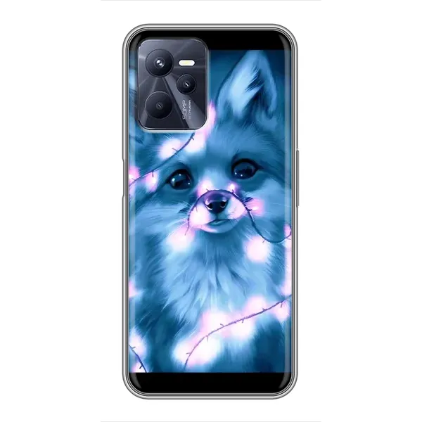 Чехол с принтом «Яркая лисичка» для Realme C35