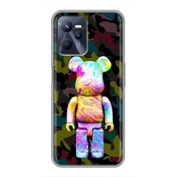Чохол з принтом «Яскравий Bearbrick» для Realme C35