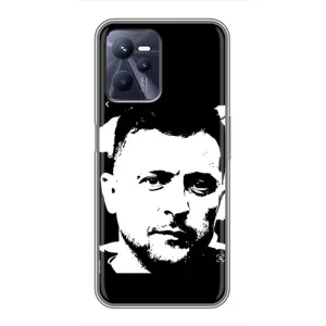 Чехол для Realme C35 (AlphaPrint - с принтом Зеленского) (Зеленский АРТ)