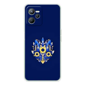 Чохли для Realme C36 Укр. Символіка (AlphaPrint) (Квітковий Герб)