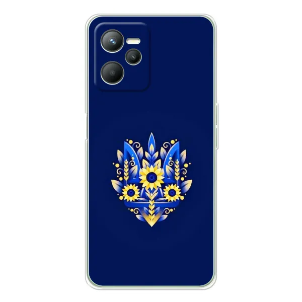 Чехол с принтом «Цветочный Герб» для Realme C36