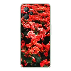 Чохли з квітами для Realme C36 (VPrint) (Квіти червоні)