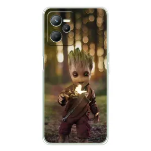 Чехол МАРВЕЛ для Реалми С36 (AlphaPrint) (I am Groot)