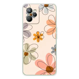 Чохол з квітковим принтом на Реалмі С36 (Кольорові квіти)