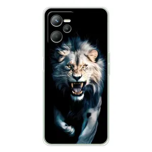 Чохол з картинкою 'Хижаки' для Realme C36 (Лев у темряві)