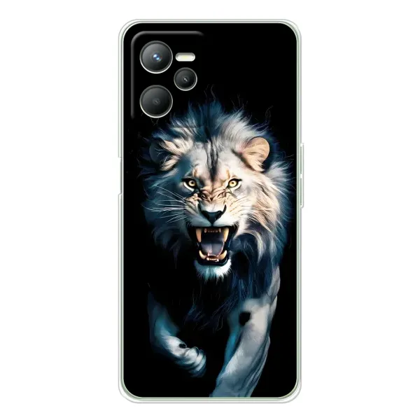 Чохол з принтом «Лев у темряві» для Realme C36