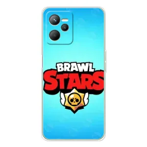 Чехлы Brawl Stars для Realme C36 (AlphaPrint) (Лого Бравл Старс)