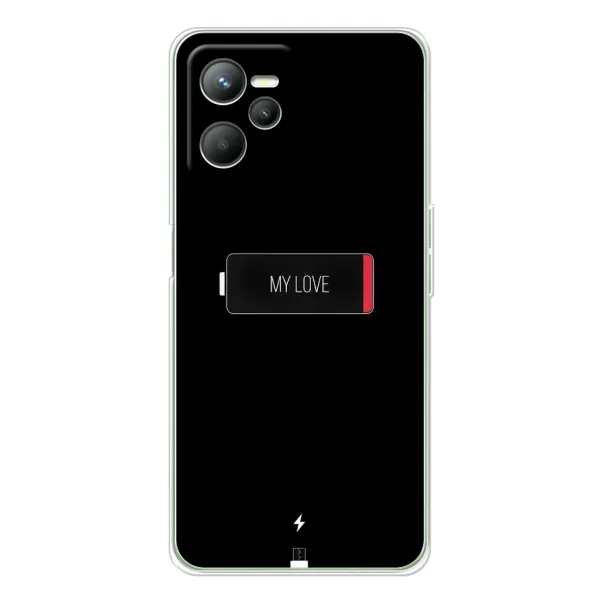 Чохол з принтом «Love battery» для Realme C36