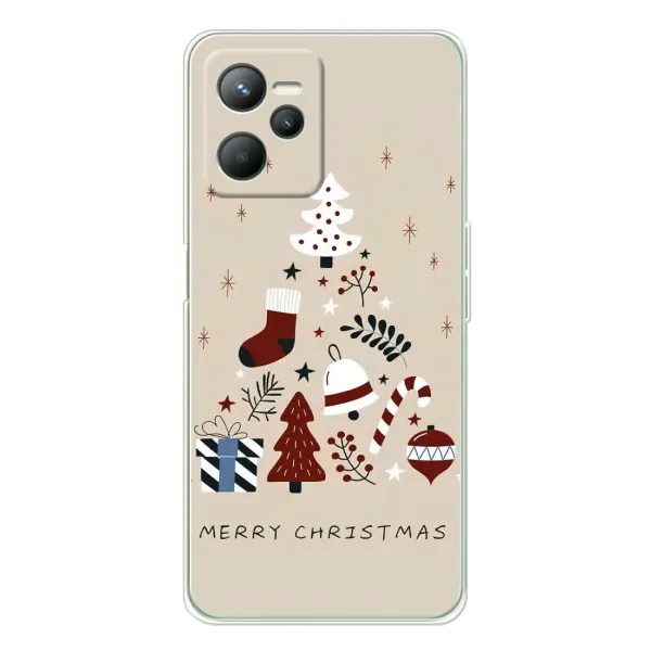 Чохол з принтом «Merry Christmas» для Realme C36