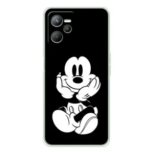 Міккі Маус чохол для Realme C36 (AlphaPrint - Мультяшні) (Маус на чорному)