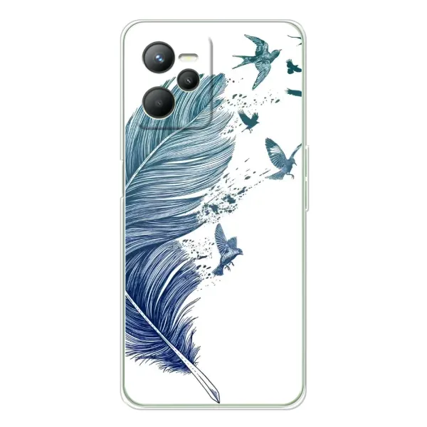 Чехол с принтом «Перышко» для Realme C36