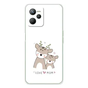 Чохол з принтом «Оленята мама і малюк» для Realme C36