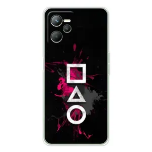 Чохол Гра в кальмара для Realme C36 (Символи Гра кальмара)