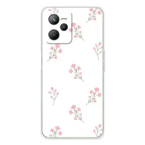 Чохол з розовим принтом для Realme C36 (Рожеві квіти)