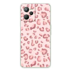 Чохол з розовим принтом для Realme C36 (Рожевий леопард)