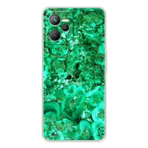 Мраморний чехол на Realme C36 (VPrint) (Салатовий Мрамор)