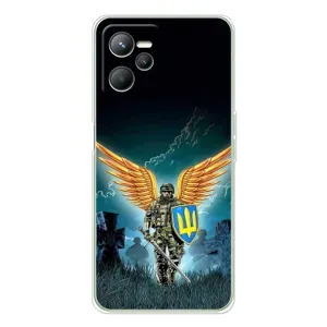 Чехлы с картинкой ЗСУ для Realme C36 (AlphaPrint) (Солдат ЗСУ)