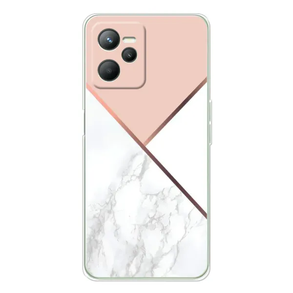 Чехол с принтом «Тройной мрамор» для Realme C36