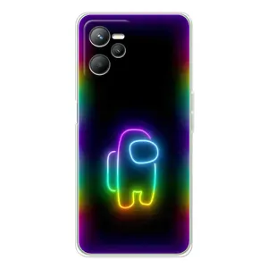 Чохли Амонг Ас для Realme C36 (AlphaPrint) (Яскравий скін)