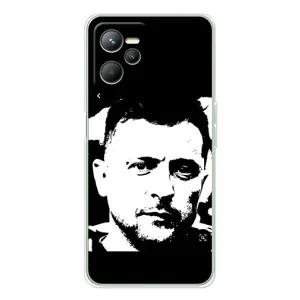 Чехол для Realme C36 (AlphaPrint - с принтом Зеленского) (Зеленский АРТ)