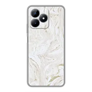 Мраморний чехол на Realme C51 (VPrint) (Білий мрамор)