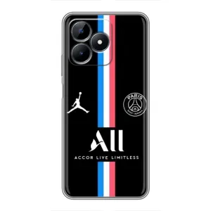 Чохли PSG для Realme C51 (AlphaPrint) (футболка ПСЖ)