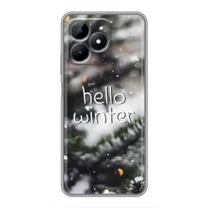 Новорічні, Святкові Чохли для Realme C51 - 2024 год (Hello winter)