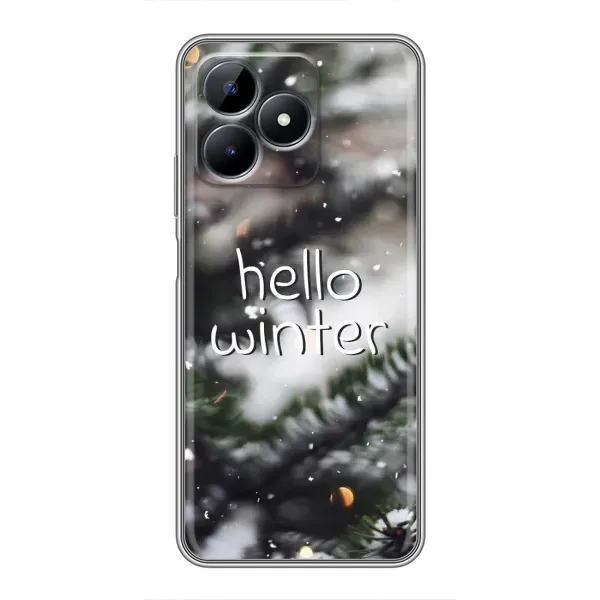 Чехол с принтом «Hello winter» для Realme C51 Чехол с принтом «Hello winter» для Realme C51