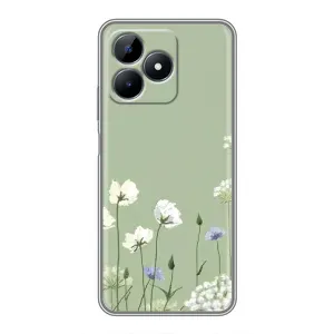 Чохол з принтом «Квіти на зеленому» для Realme C51