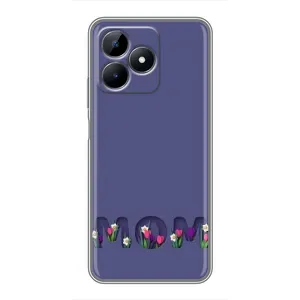 Чехол с принтом «Мама в цветах» для Realme C51