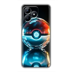 Чехол с Пикачу на Realme C51 (Мяч Пикачу)