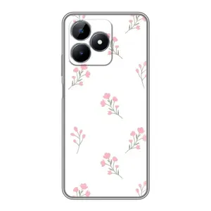 Чохол з принтом «Рожеві квіти» для Realme C51