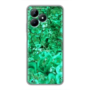 Мраморний чехол на Realme C51 (VPrint) (Салатовий Мрамор)