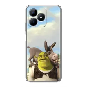 Чохол з мультфільмом Шрек на Realme C51 (Шрек та Осел)
