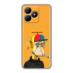 Чохли з Мавпами NFT для Realme C51 (AlphaPrint) (Нудна мавпа NFT)