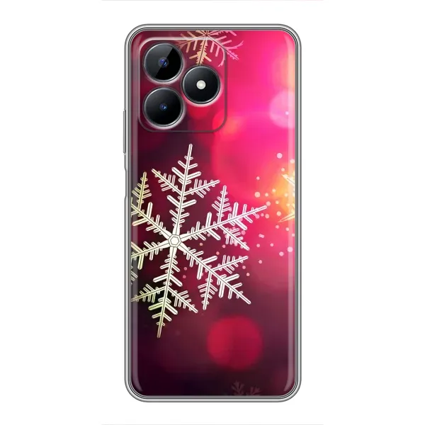 Чехол с принтом «Снежинка» для Realme C51 Чехол с принтом «Снежинка» для Realme C51