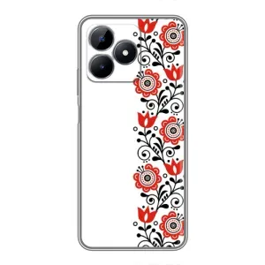 Чехол для Патриота Украины Realme C51 - (AlphaPrint) (Яркая вишиванка)