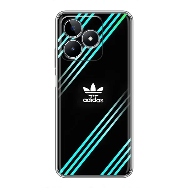 Чехол с принтом «Адидас с полосами» для Realme C53 Чехол с принтом «Адидас с полосами» для Realme C53