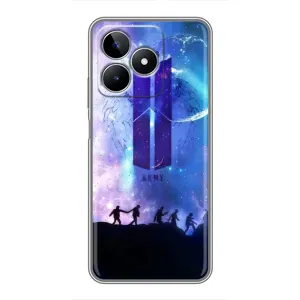 Чехлы BTS для Realme C53 (AlphaPrint) (Army BTS)