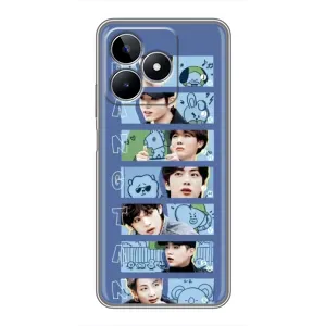 Чехлы BTS для Realme C53 (AlphaPrint) (Bangtan)