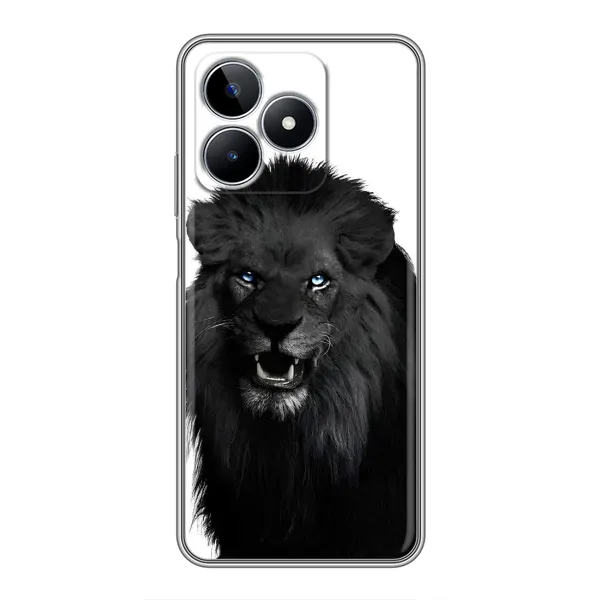 Чехол с принтом «Черный ЛЕВ» для Realme C53