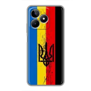 Украинские Чехлы для Realme C53 с картинкой УПА (AlphaPrint) (Прапор УПА)