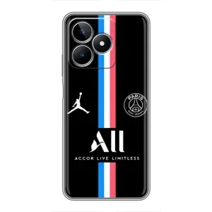 Чехлы PSG для Realme C53 (AlphaPrint) (футболка ПСЖ)