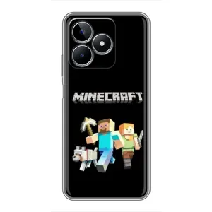 Чохол Майнкрафт на Realme C53 (AlphaPrint) Minecraft (герої Minecraft)