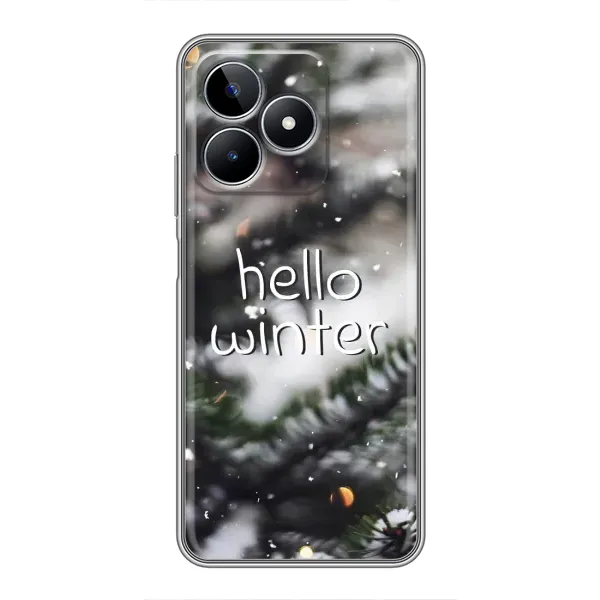 Чехол с принтом «Hello winter» для Realme C53 Чехол с принтом «Hello winter» для Realme C53